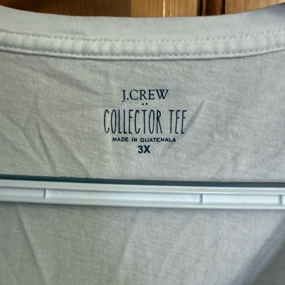 J. Crew White Festive Collector Tee Christmas Tree Long Sleeve - Picture 6 of 6